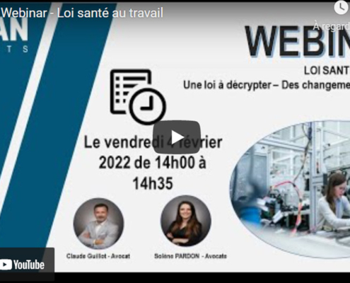 Webinar Loi santé au travail